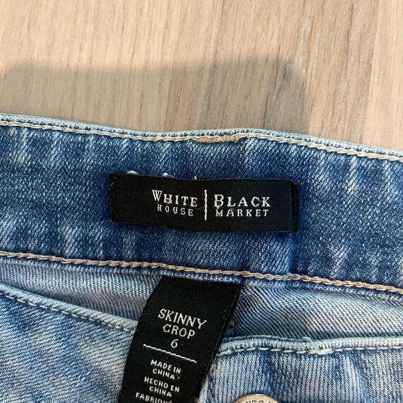 White House Black Market WHBM Demin Zipper Jeans 6 - Picture 8 of 8